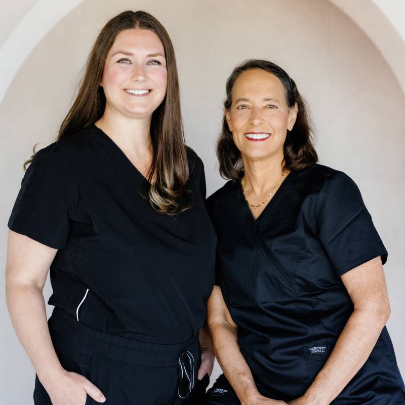 medical staff standing together and smiling